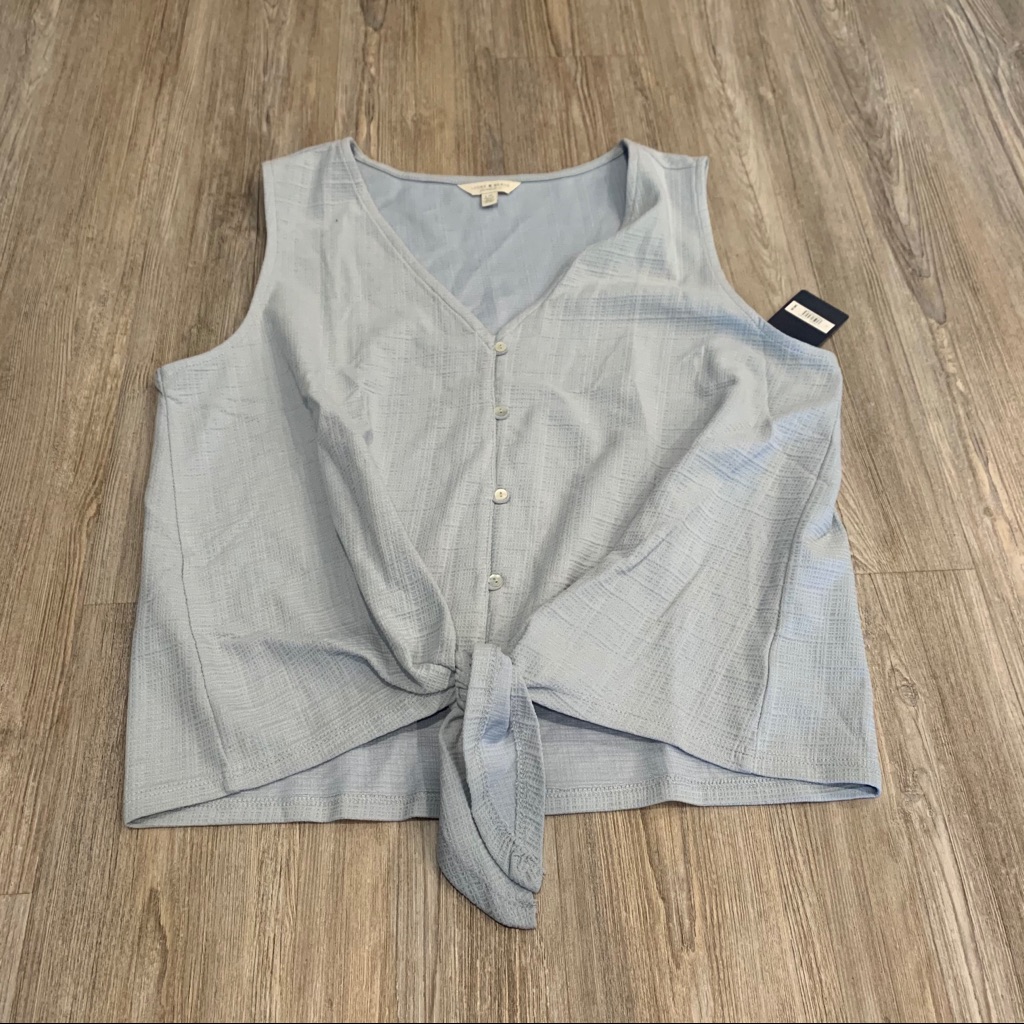 Lucky Brand Front Tie Top